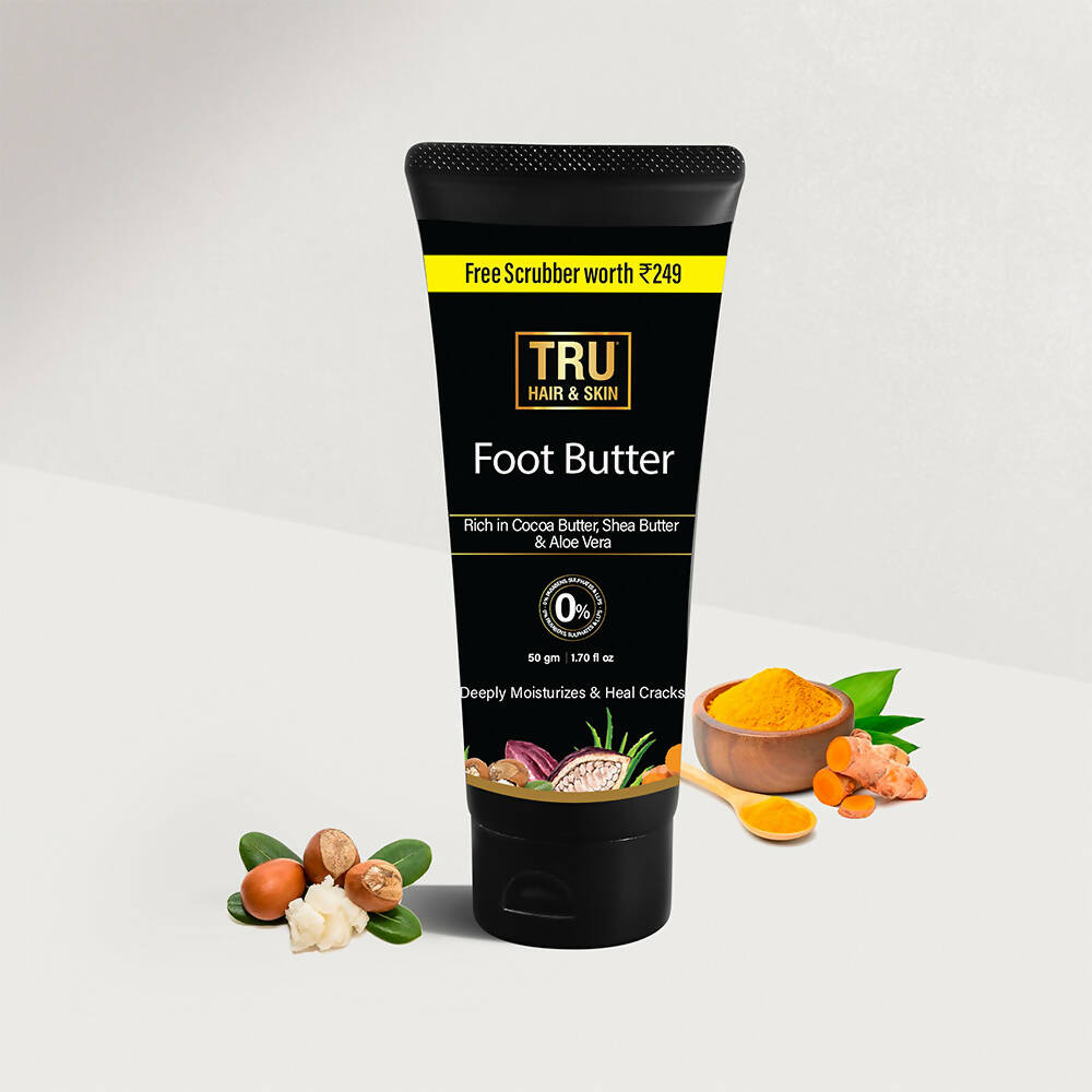 Tru Hair & Skin Foot Butter For Cracked Heels | Grocsy