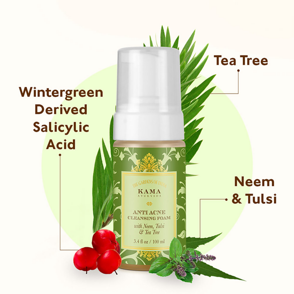 Kama Ayurveda Mini Anti Acne Cleansing Foam | Grocsy