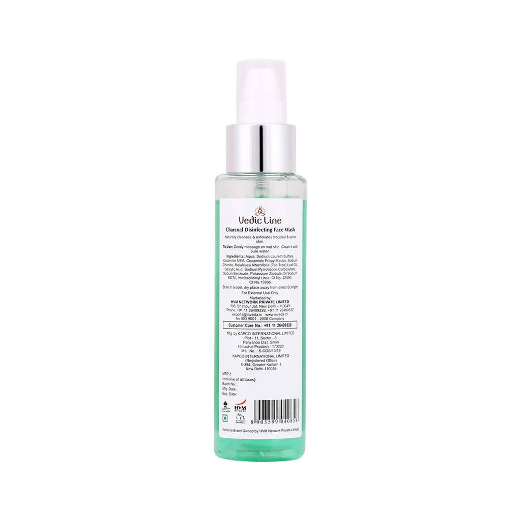 Vedic Line Active Charcoal Disinfecting Face Wash | Grocsy