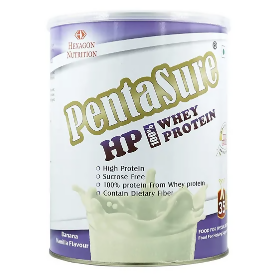 PentaSure HP Whey Protein Powder - Banana & Vanilla Flavor | Grocsy