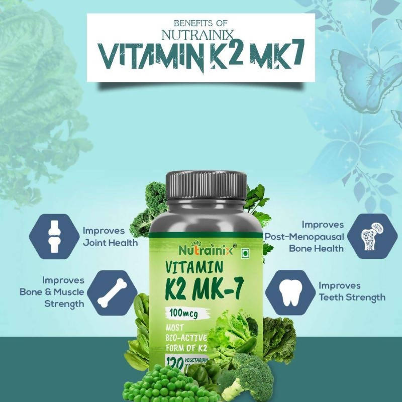 Nutrainix Vitamin K2 MK-7 55mcg Tablets | Grocsy