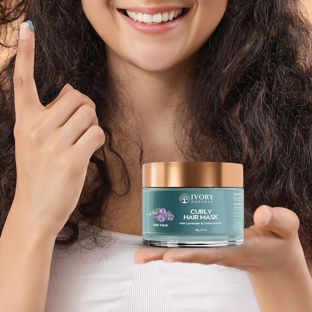 Ivory Natural Curly Hair Mask - Natural Smooth Even Curls For Both Men & Women | Grocsy