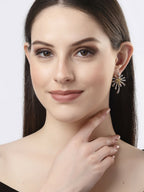NVR Women Silver-Plated Drop Earrings | Grocsy