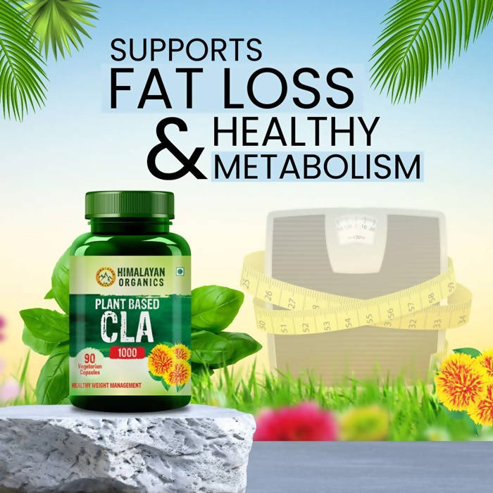 Himalayan Organics Plant Based CLA 1000 Healthy Weight Management Vegetarian Capsules | Grocsy