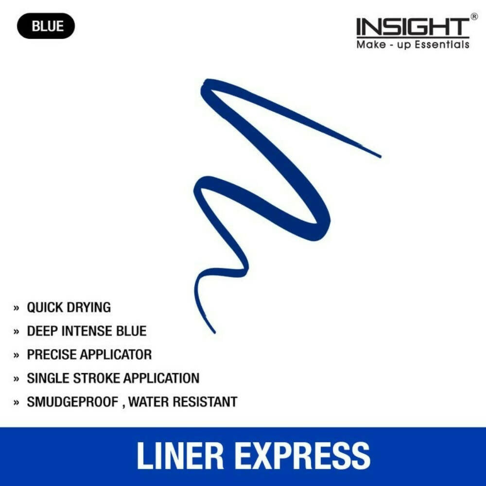 Insight Cosmetics Liner Express Eye Pen Smudge Proof Eye Makeup (Blue) | Grocsy
