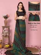 Attractive These Party Wear Ready To Wear Saree - Green | Grocsy