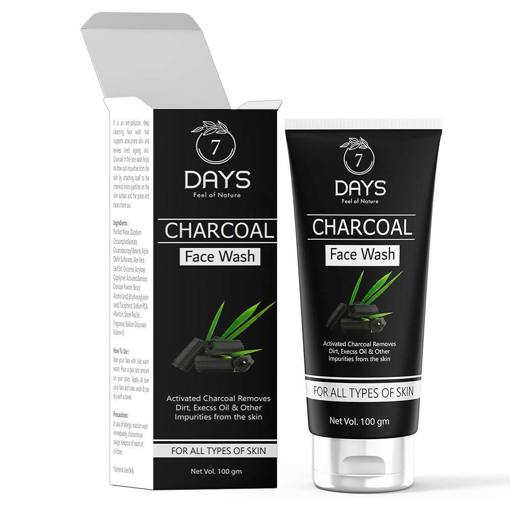 7 Days Activated Charcoal Face Wash | Grocsy