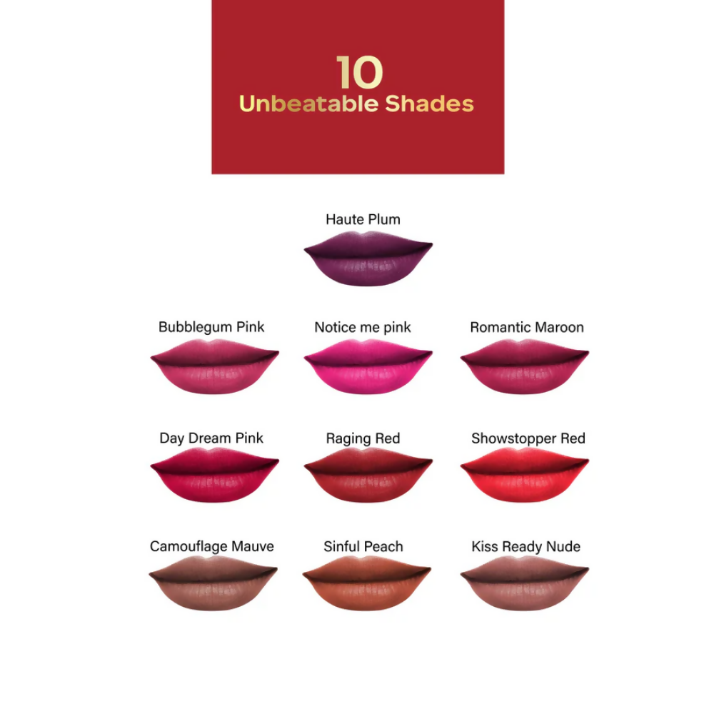 Faces Canada 3 in 1 LongStay Matte Lipstick - Showstopper Red 09 | Grocsy