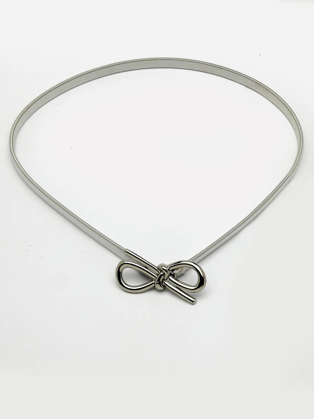 NVR Women Circular Silver Plated Stretchable Metal Belt | Grocsy