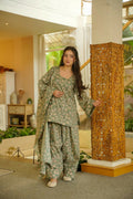 Aayaa Designer Printed Full Flared Suit | Grocsy