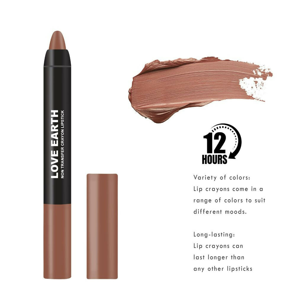 Love Earth Non Transfer Crayon Lipstick-Juniper | Grocsy