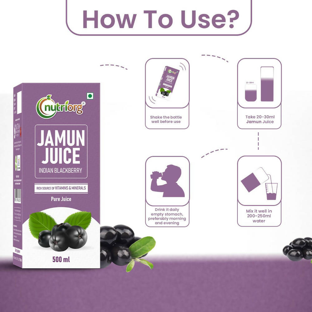 Nutriorg Jamun Juice | Grocsy