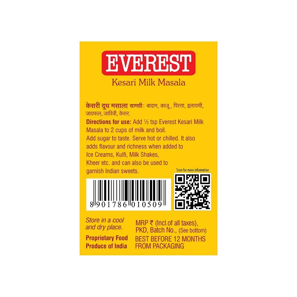Everest Kesari Milk Masala | Grocsy