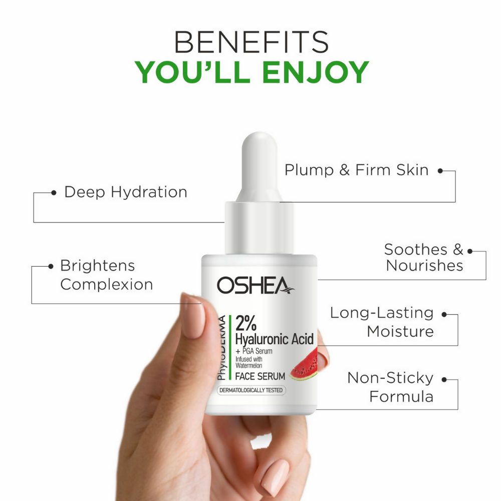 Oshea Herbals Phytoderma 2% Hyaluronic Acid Acid plus Pga Face Serum | Grocsy