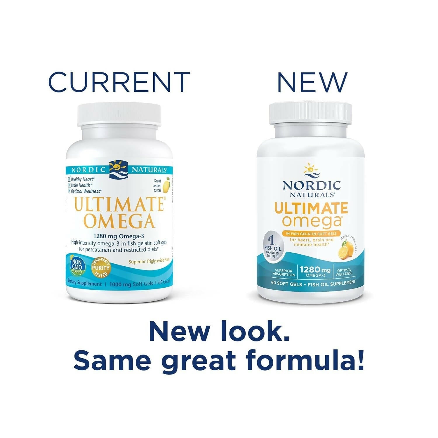 Nordic Naturals Ultimate Omega in Fish Gelatin Softgels - Lemon Flavor | Grocsy