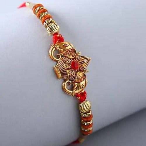 Devotional Rakhi & Dry Fruits Jars | Grocsy
