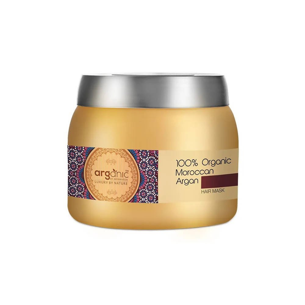 Aaryanveda Aganic 100% Organic Moroccan Argan Hair Mask | Grocsy