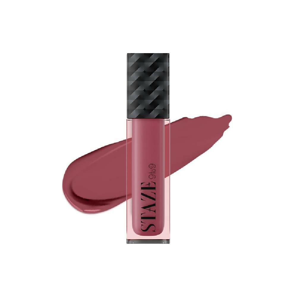 Staze 9to9 Lips Don't Lie Matte + Transferproof Liquid Lipstick - 02 Pink Mood On | Grocsy