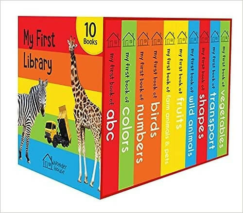 Wonder House Books My First Mini Library : Boxset of 10 Board Books | Grocsy