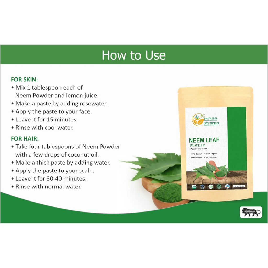 Herbs Botanica Neem Leaves Powder | Grocsy