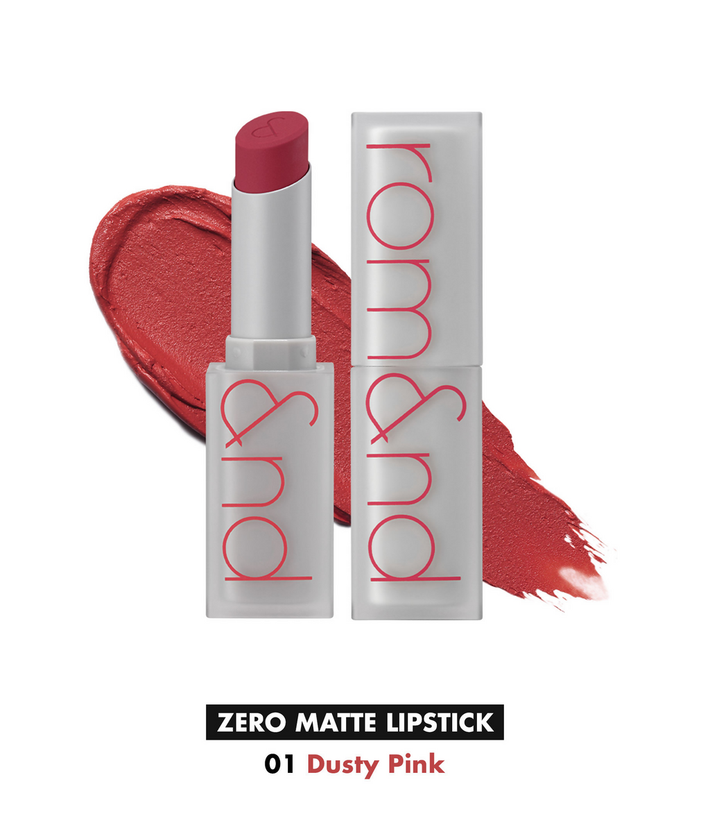 Rom&nd Zero Matte Lipstick - 01 Dusty Pink | Grocsy