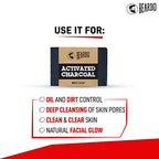 Beardo Activated Charcoal Brick Soap | Grocsy