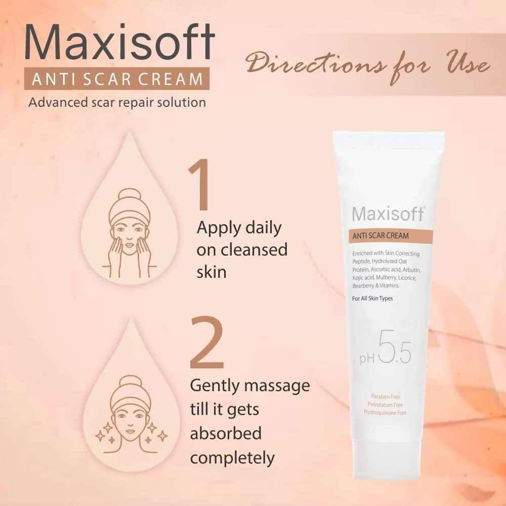 Maxisoft Anti Scar Cream pH Balanced | Grocsy