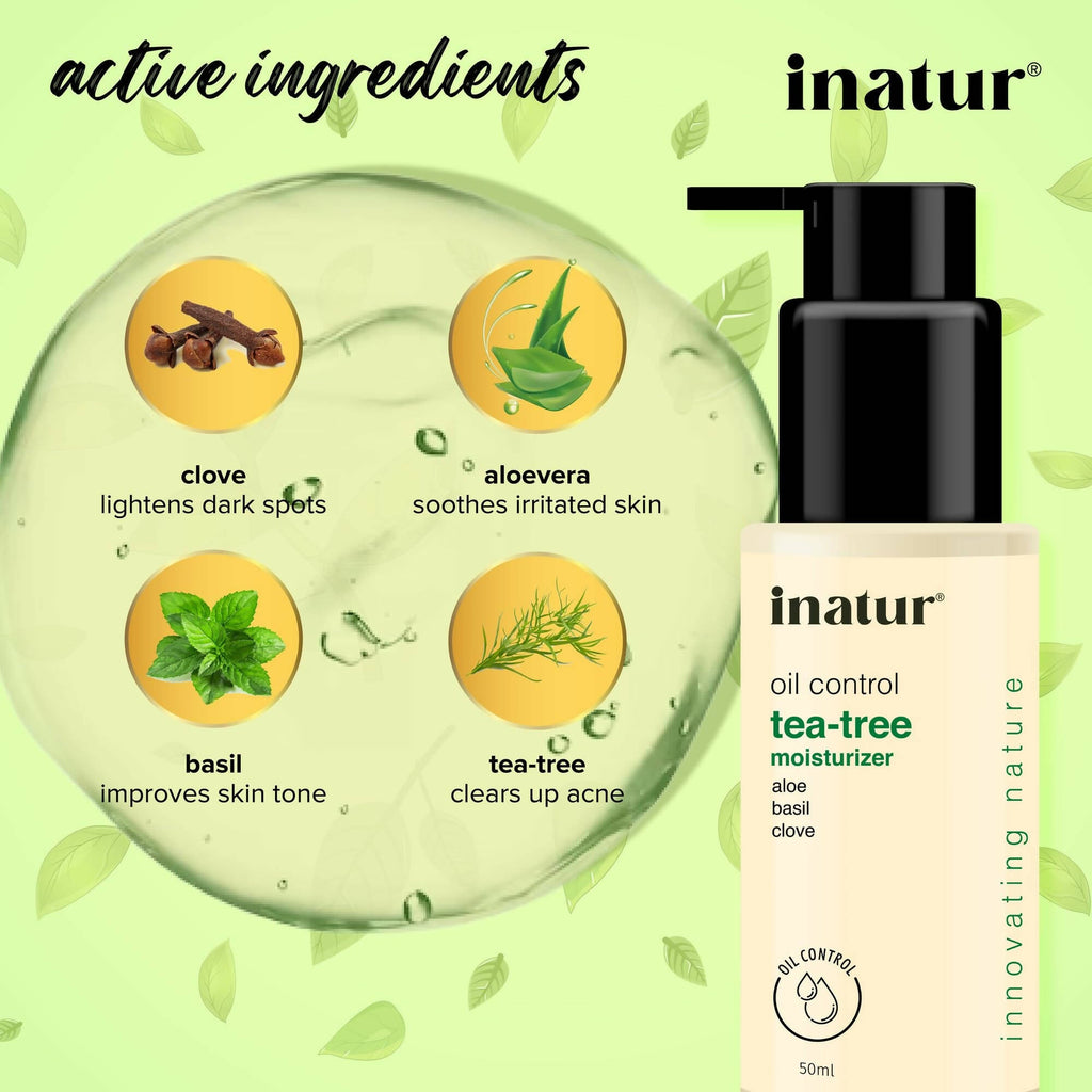 Inatur Tea Tree Facial Gel | Grocsy