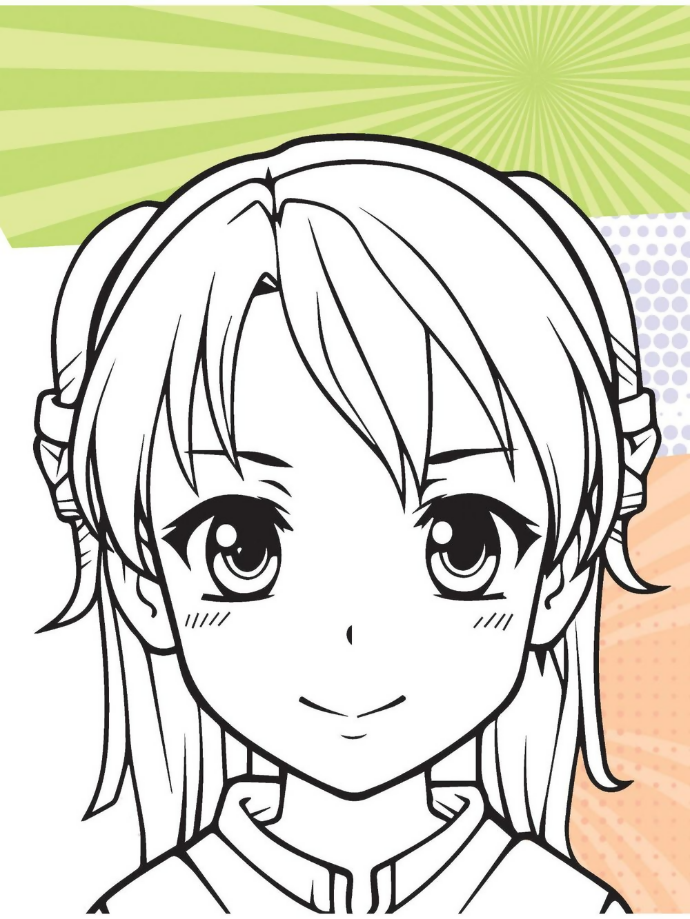 Dreamland Publications Colour Your Own Manga Book 2 With Free Manga Colouring Poster For Kids | Grocsy