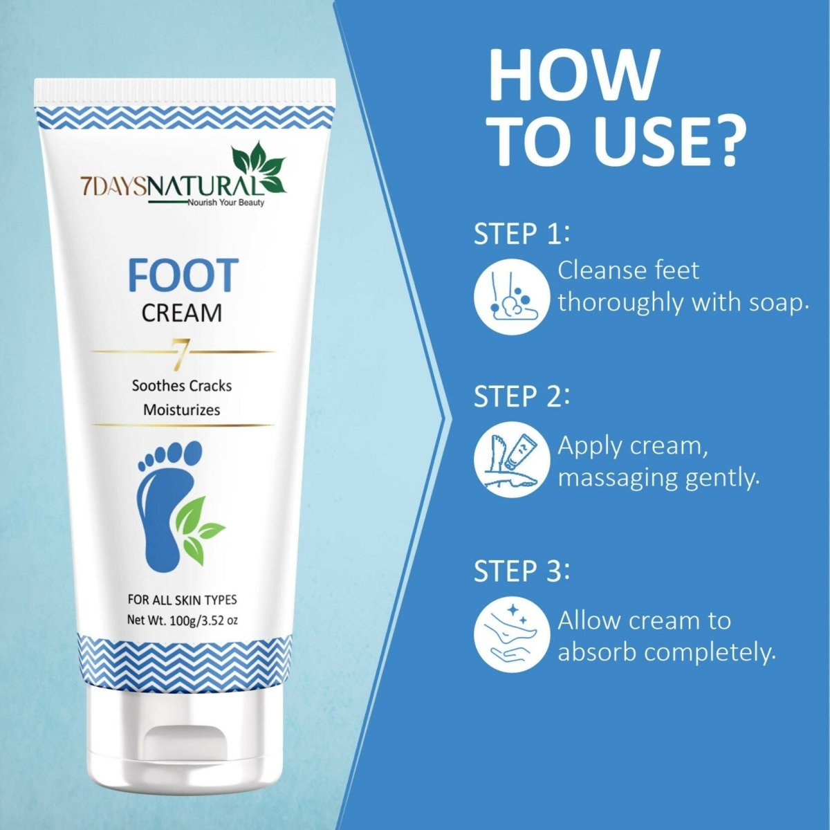 7 Days Feet Smooth Foot Crack Cracked Heel Repair Foot Cream | Grocsy