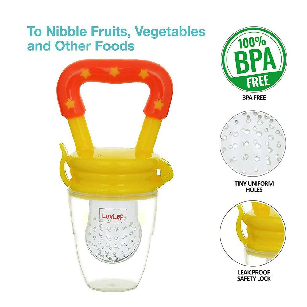 LuvLap Silicone Food/Fruit Nibbler with Extra Mesh | Grocsy