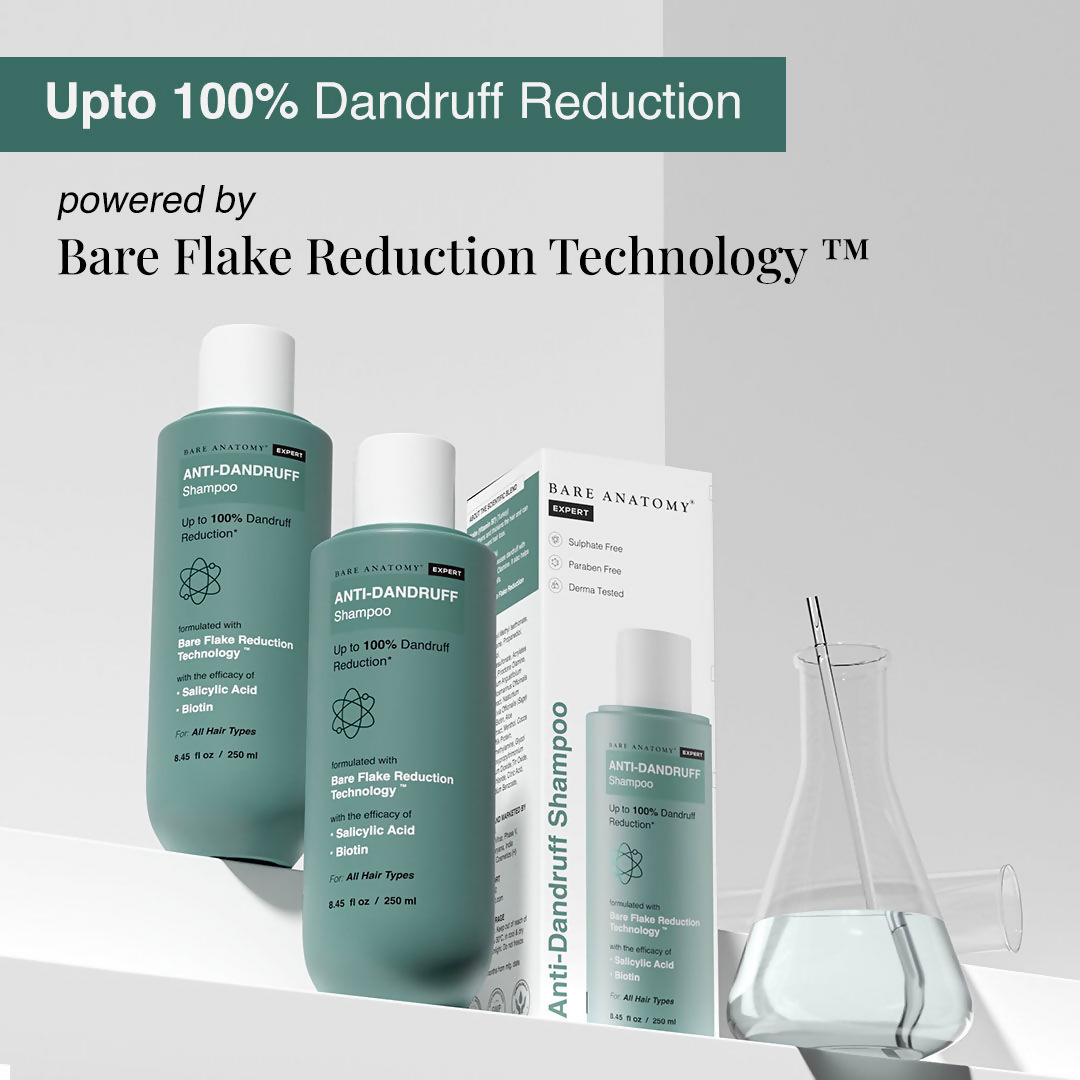 Bare Anatomy Expert Scalp Scrub & Anti Dandruff Shampoo Duo | Grocsy