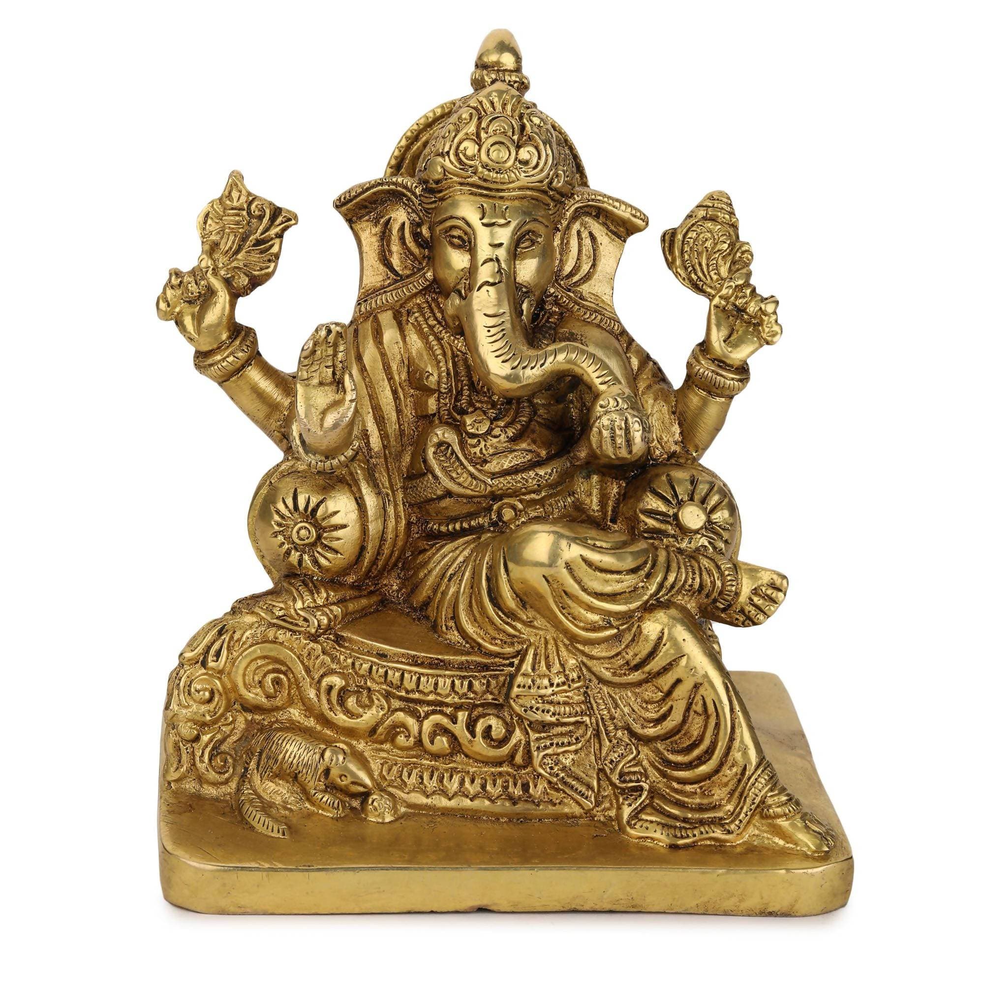 Devlok Ganpati Bappa Idol | Grocsy