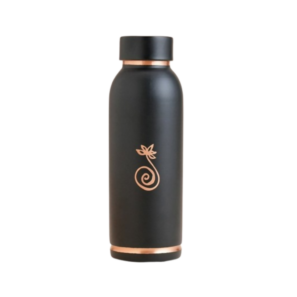 Isha Life Compact Copper Water Bottle (Coated) -700 ml | Grocsy