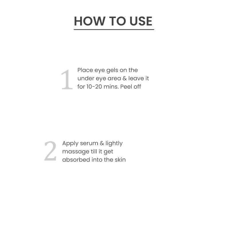 Professional O3+ Hydro Peptide Hydrogel Eye Patch Mask With Collagen & Hyaluronic Acid For Dark Circles | Grocsy