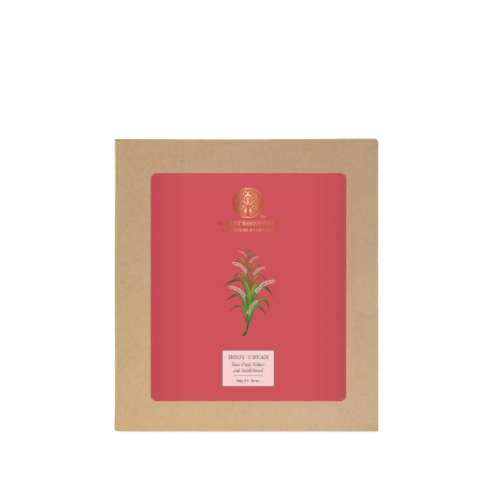 Forest Essentials Body Ubtan Rose Petal, Vetiver and Sandalwood | Grocsy