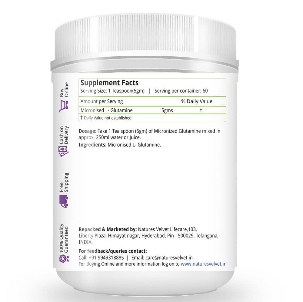 Nature's Velvet Glutamine Powder | Grocsy