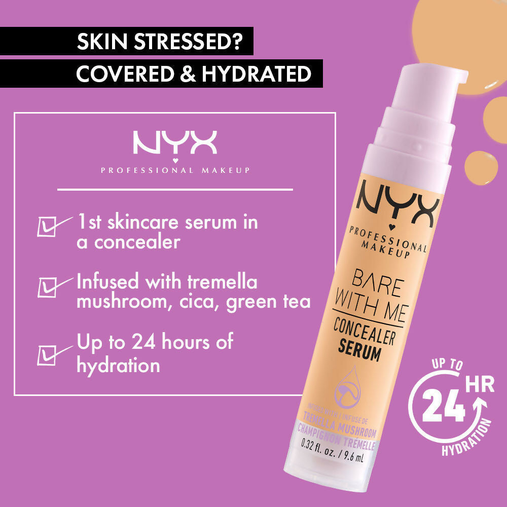 NYX Professional Makeup Bare With Me Serum And Calm Concealer - Beige | Grocsy