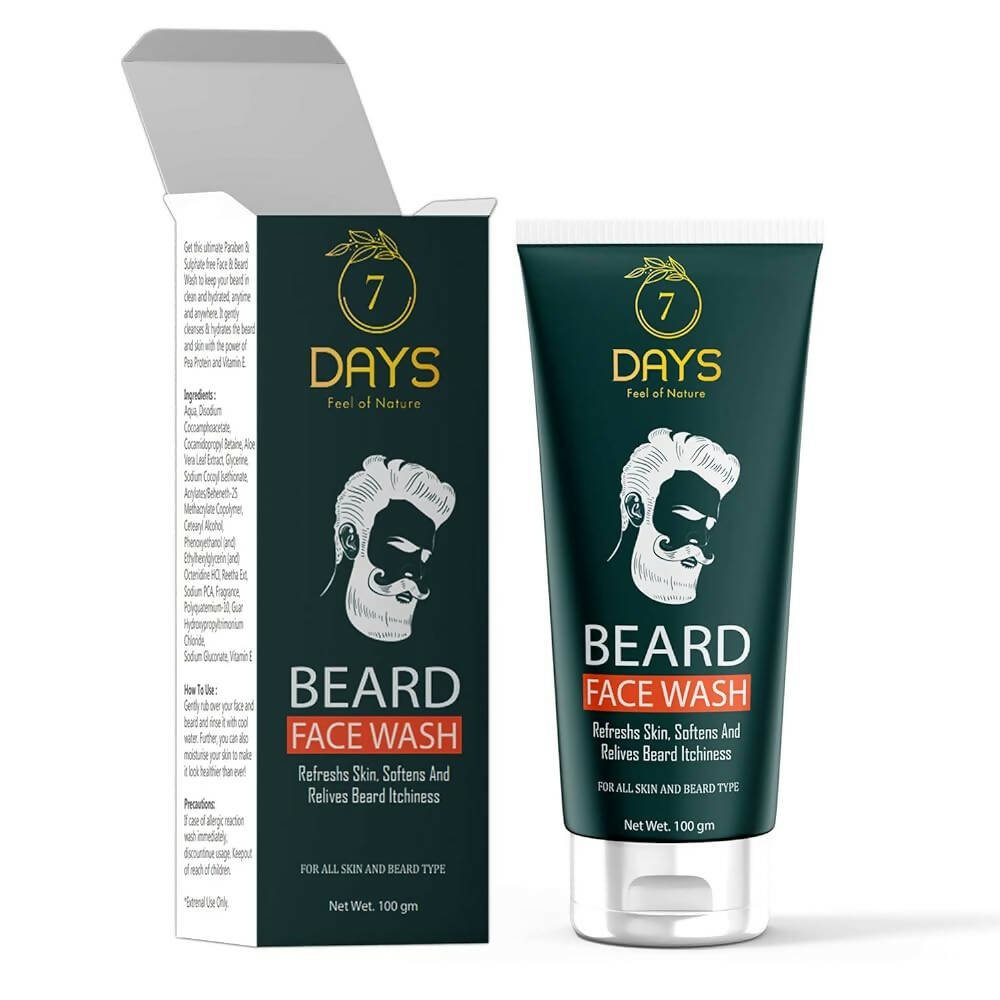 7 Days Beard Face Wash | Grocsy
