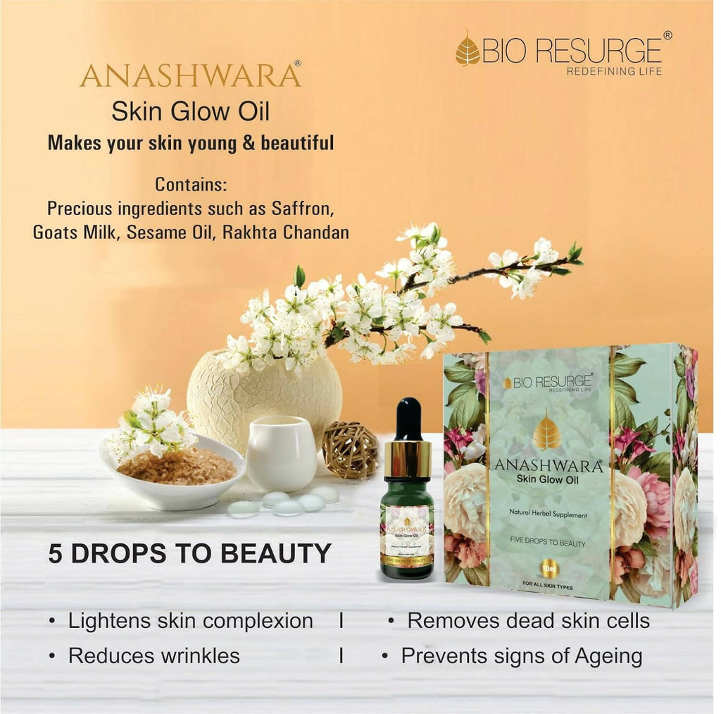 Bio Resurge Life Anashwara Skin Glow Oil | Grocsy