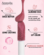Ammoha Cosmetics Long-Lasting, Matte-Finished Camellia Charm Color Liquid Lipstick | Grocsy