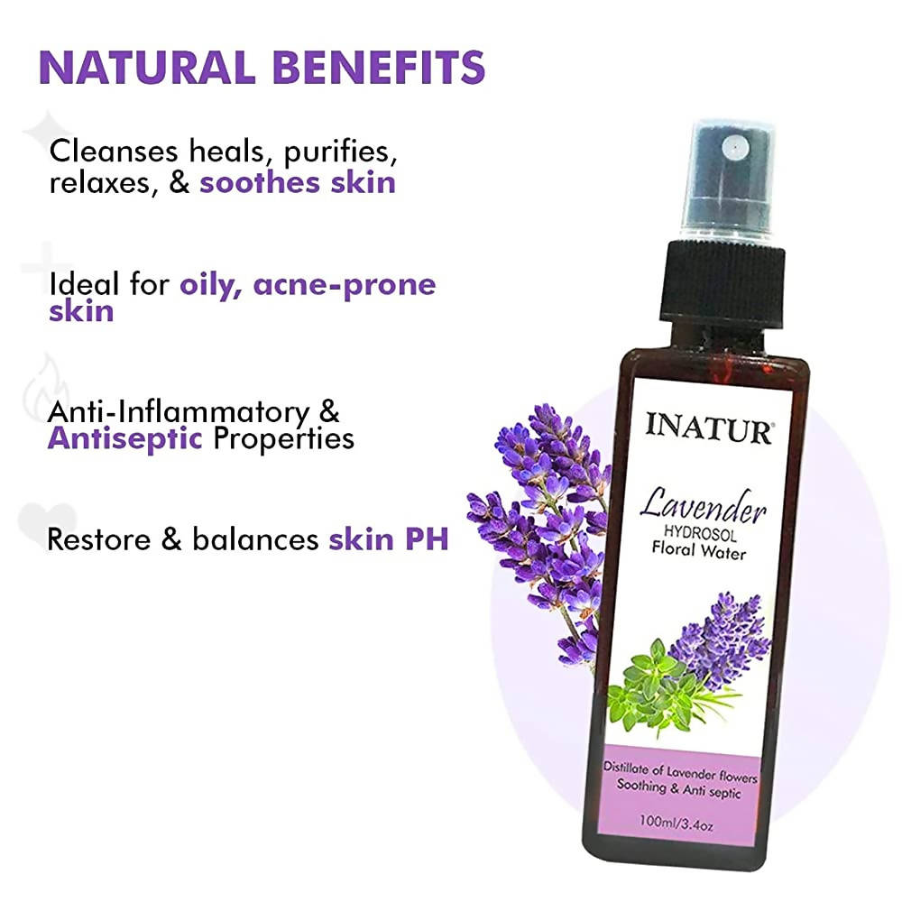 Inatur Lavender Hydrosol Floral Water | Grocsy