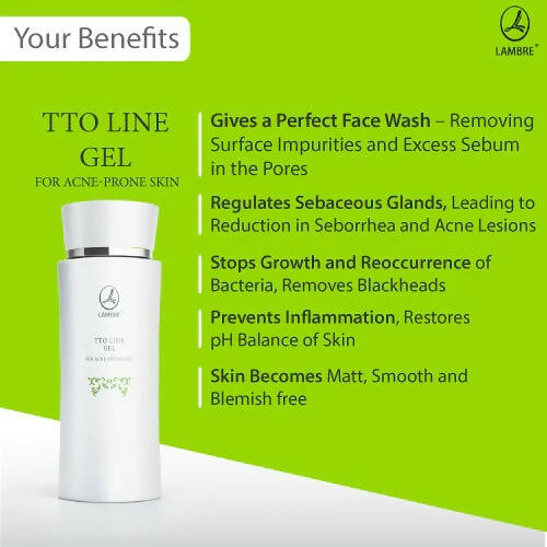 Lambre TTO Line Gel For Acne Prone Skin | Grocsy