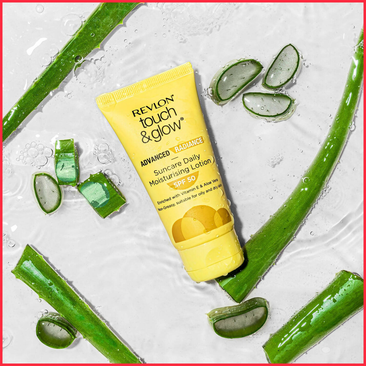 Revlon Touch & Glow Advanced Radiance Sun Care Daily Moisturizing Lotion SPF 50 | Grocsy