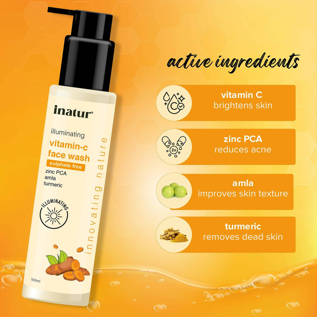 Inatur Vitamin C Face Wash | Grocsy