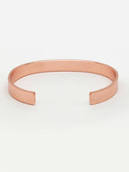 NVR Men Rose Gold Stainless Steel Cuff Bracelet