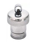 NILAY Whistle Regulator Brass Vent Pipe, Steel Weight Whistle and Silver Safety Valve for All Pressure Cookers (Silver)(Vent Pipe) | Grocsy