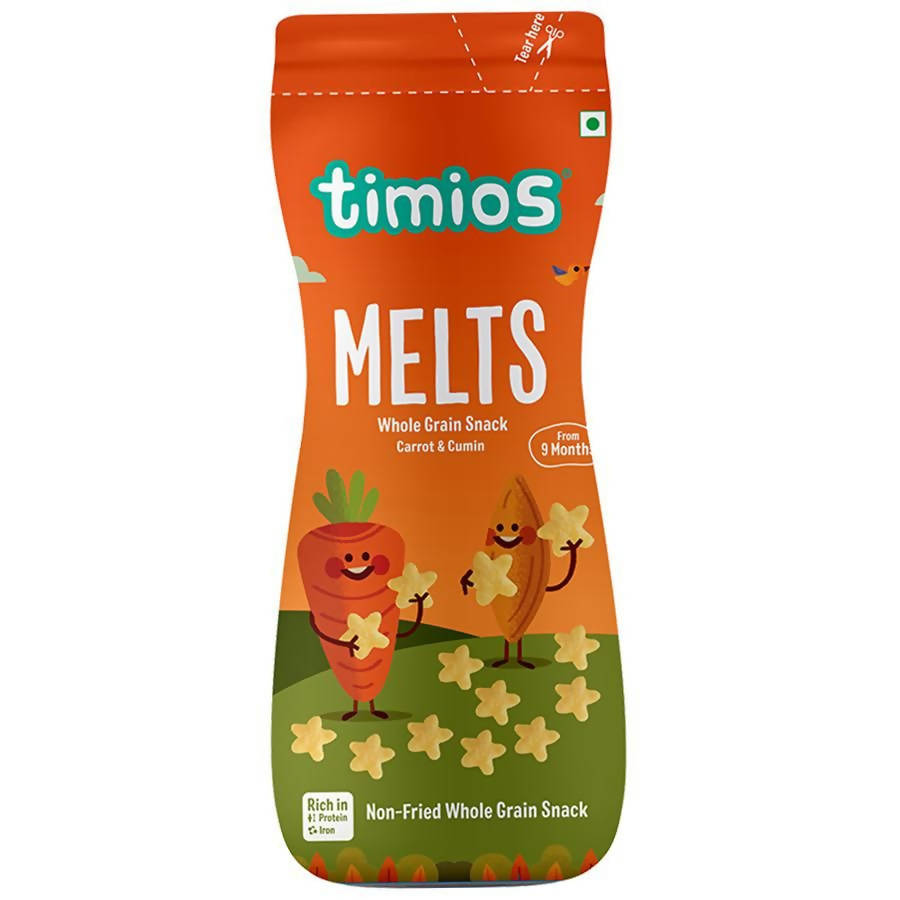 Timios Melts Carrot And Cumin Finger Food For Babies | Grocsy