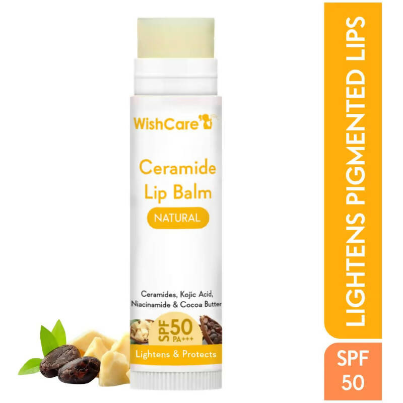 Wishcare Ceramide Lip Balm with SPF50 PA+++ - Natural | Grocsy