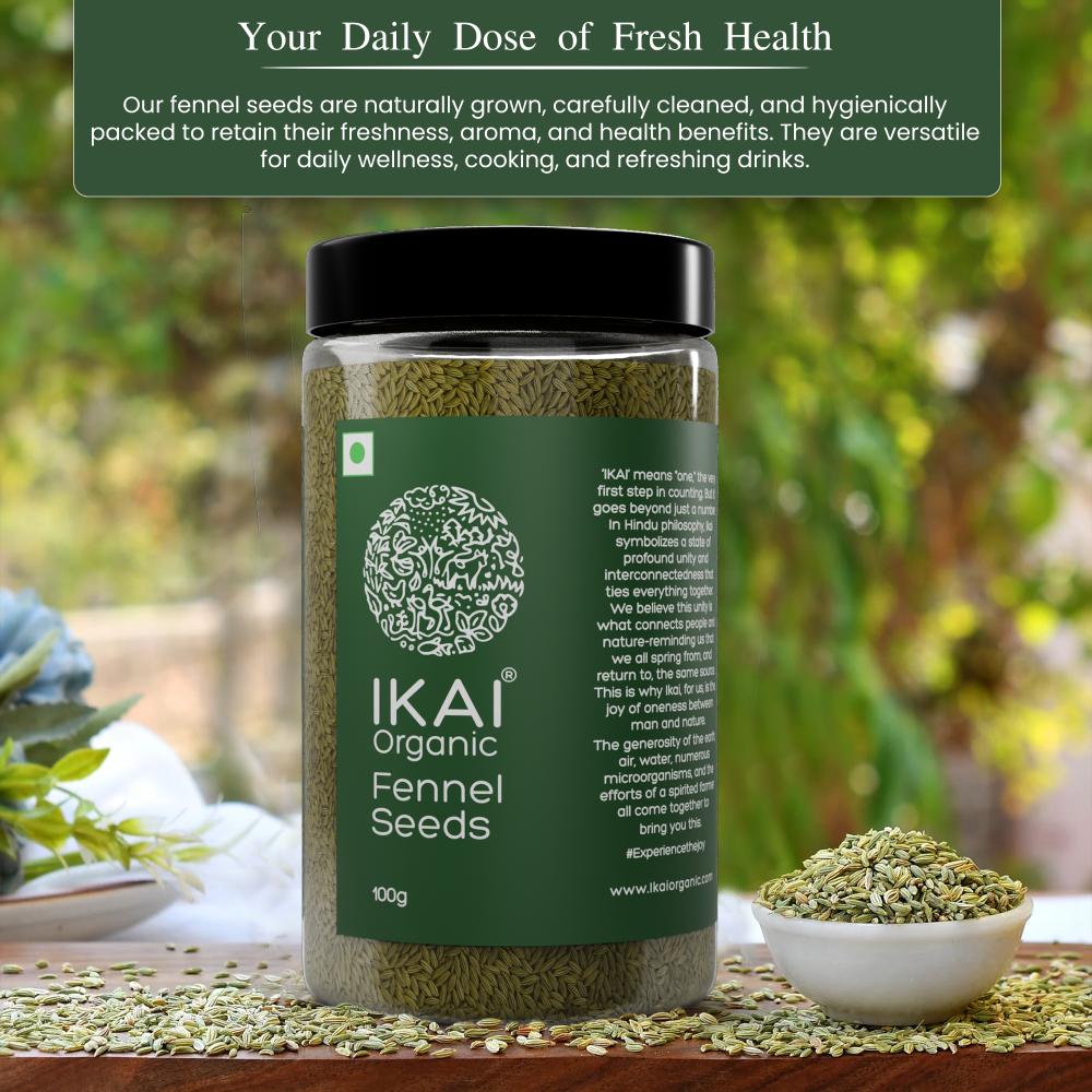IKAI Organic Fennel Seeds | Grocsy